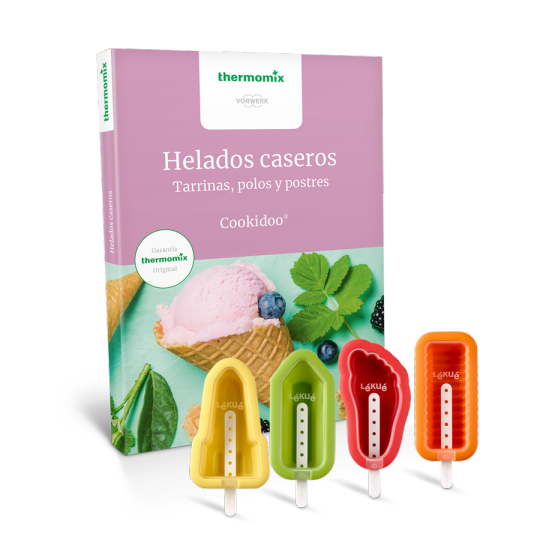 Pack Moldes de helados Lékué y libro de helados Pack Moldes de helados Lékué y libro de helados