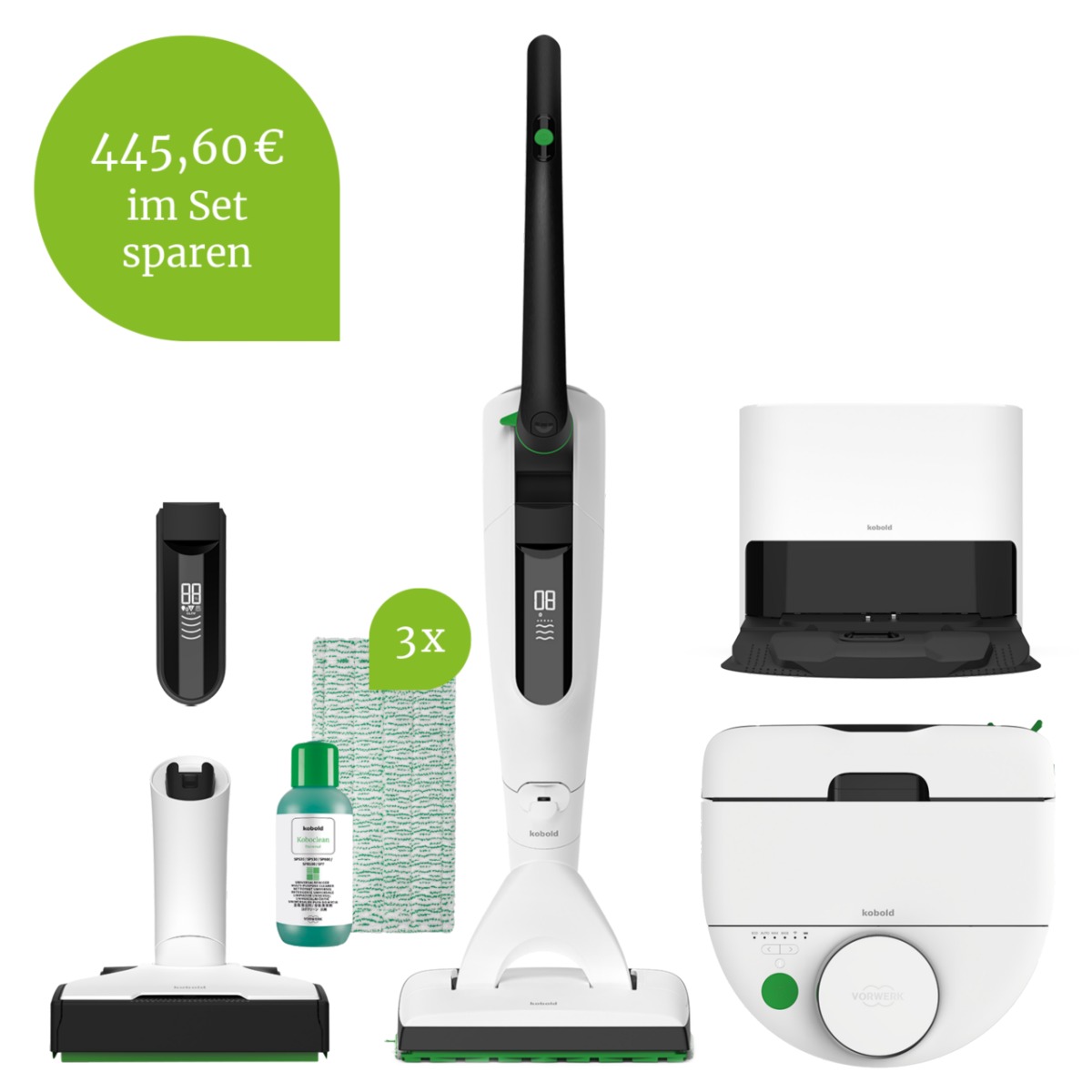 Kobold VK7 Akku-Staubsauger & VR7 Saugroboter – Das Cleanteam (U)