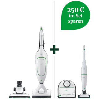 VB100 Akku-Staubsauger & VR300 Saugroboter & VK200 Handstaubsauger Zeitspar-Set VB100 Akku-Staubsauger & VR300 Saugroboter & VK200 Handstaubsauger Zeitspar-Set