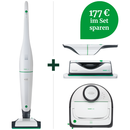 VB100 Akku-Staubsauger & VR300 Saugroboter großes-Akku-Set VB100 Akku-Staubsauger & VR300 Saugroboter großes-Akku-Set