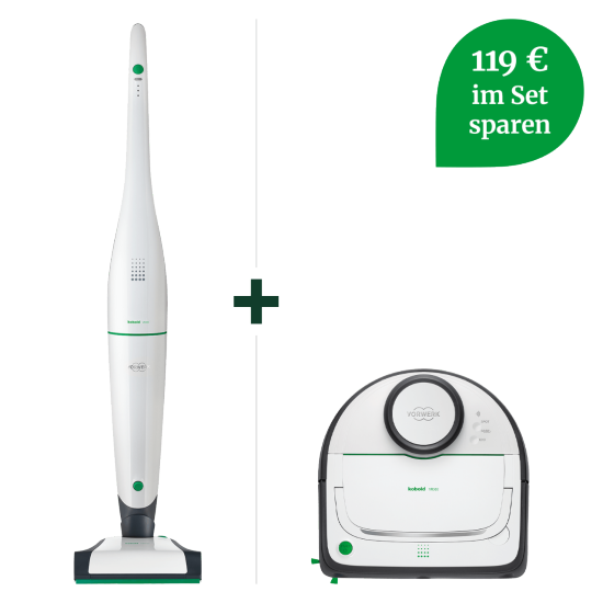 VB100 Akku-Staubsauger & VR300 Saugroboter Innovations-Set VB100 Akku-Staubsauger & VR300 Saugroboter Innovations-Set