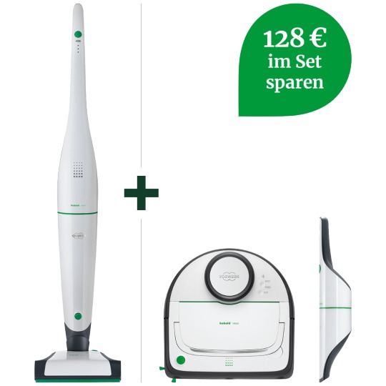 VB100 Akku-Staubsauger & VR300 Saugroboter kleines-Akku-Set VB100 Akku-Staubsauger & VR300 Saugroboter kleines-Akku-Set