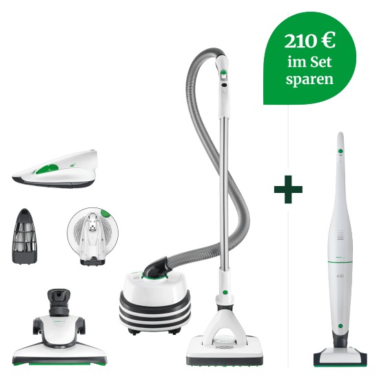 VB100 Akku-Staubsauger & VT300 Bodenstaubsauger Tiefenrein-Set VB100 Akku-Staubsauger & VT300 Bodenstaubsauger Tiefenrein-Set
