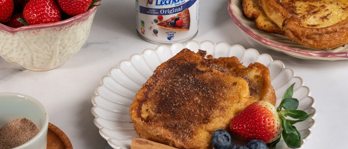 Torrijas de leche condensada la lechera al vapor