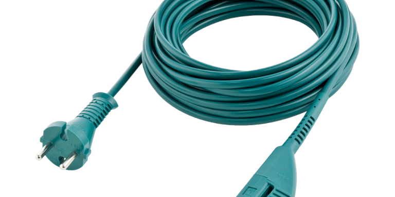 McFilter Cable para aspiradora Vorwerk Kobold VK 135 VK 136 VK135 VK136 VK  135/136 - Longitud del Cable de alimentación: 7 m, Cable de alimentación