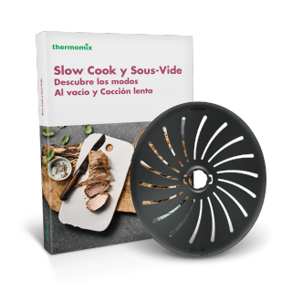 Cubrecuchillas + Libro de cocina "Slow cook y Sous-vide. Descubre los modos Al vacío y Cocción lenta" Cubrecuchillas + Libro de cocina "Slow cook y Sous-vide. Descubre los modos Al vacío y Cocción lenta"