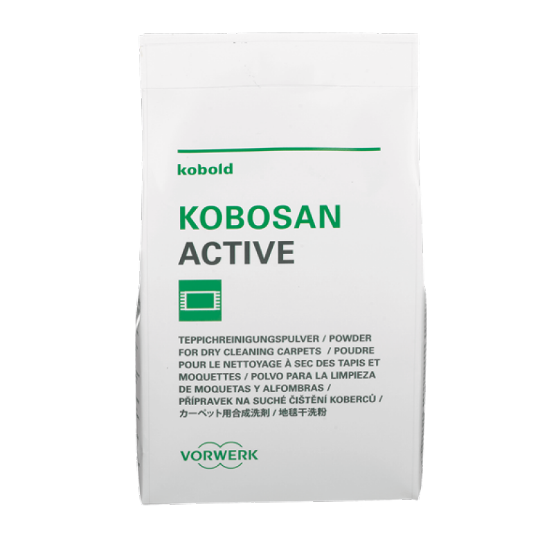 Poudre de nettoyage à sec tapis et moquettes Kobosan Active Kobold