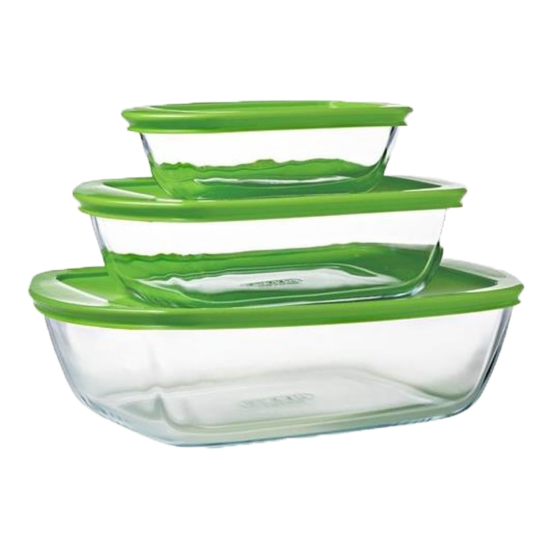 Lot de 3 plats Pyrex® (Cook & Store) - Thermomix®