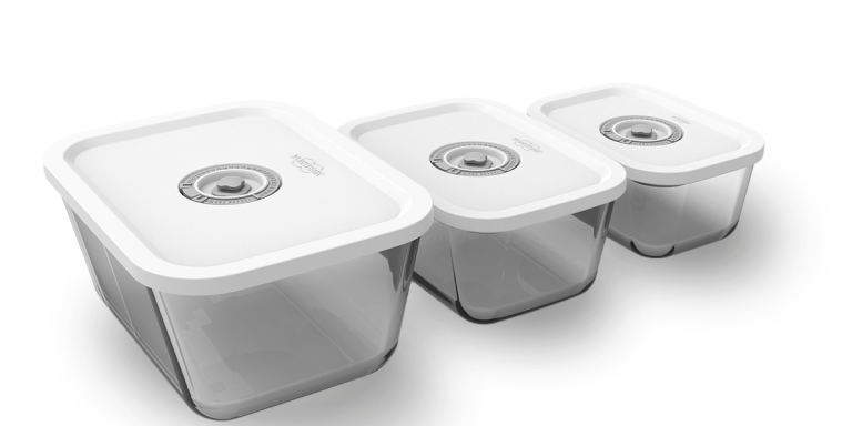 Laica Contenitori Smart in vetro per Sottovuoto da 0.5L e 1.5L