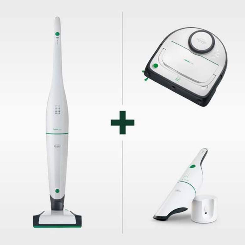 Kit Aspirapolvere VB100, VR300 e Aspirabriciole VC100 | Folletto