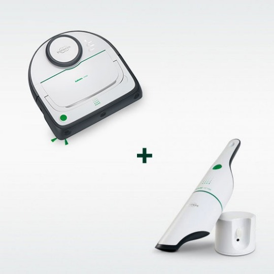 Robot Aspirapolvere Folletto VR300 + Aspirabriciole Folletto VC100 Robot Aspirapolvere Folletto VR300 + Aspirabriciole Folletto VC100