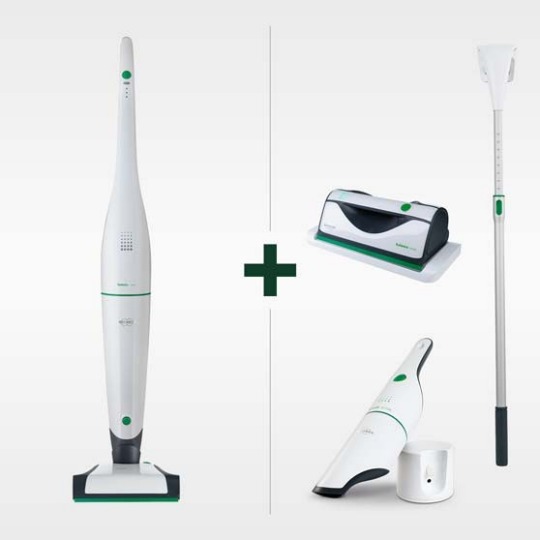 Aspirapolvere senza filo Folletto VB100 + Lavavetro Folletto VG100 con Prolunga + Aspirabriciole Folletto VC100 Aspirapolvere senza filo Folletto VB100 + Lavavetro Folletto VG100 con Prolunga + Aspirabriciole Folletto VC100
