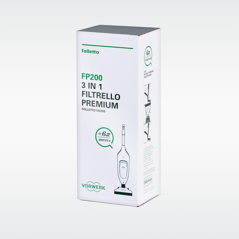 6 Filtrello Premium FP200 + 6 Dovina: Accessori | Folletto