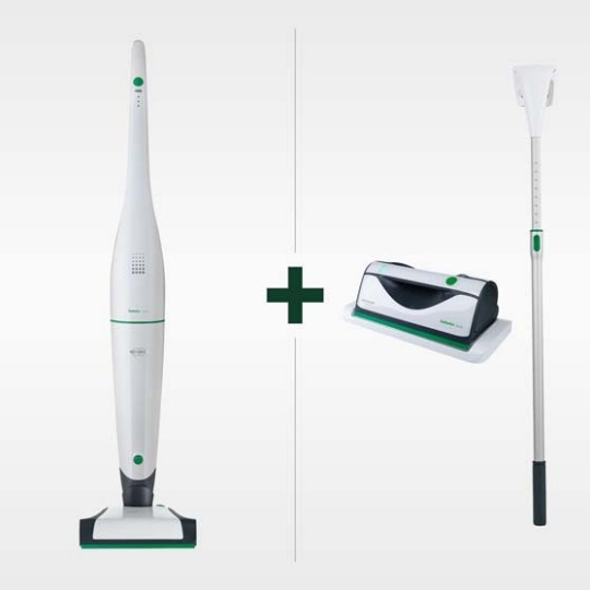 Aspirapolvere senza filo Folletto VB100 + Lavavetro Folletto VG100 con Prolunga Aspirapolvere senza filo Folletto VB100 + Lavavetro Folletto VG100 con Prolunga