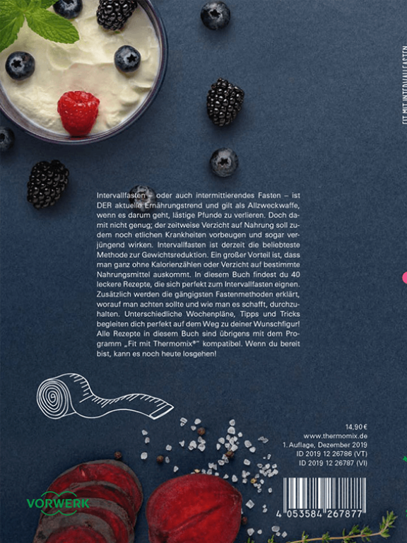 thermomix cookbook fit mit intervallfasten book backcover