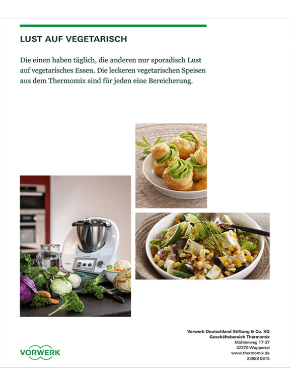 thermomix cookbook lust auf vegetarisch book backcover