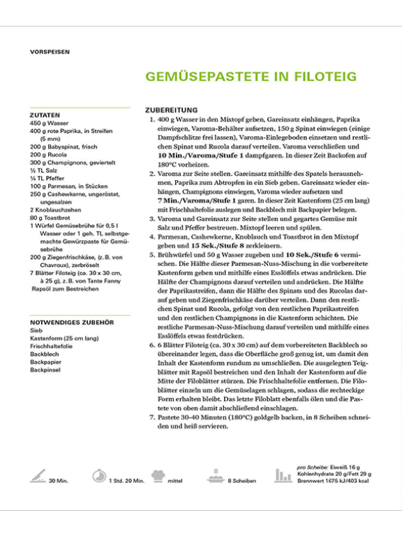 thermomix cookbook lust auf vegetarisch book page 2 left