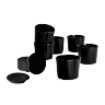 6 schwarze Varoma® Förmchen mit Deckel 6 schwarze Varoma® Förmchen mit Deckel