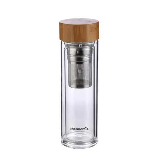 Butelka termiczna z zaparzaczem, ze szkła borokrzemowego z logo Thermomix®